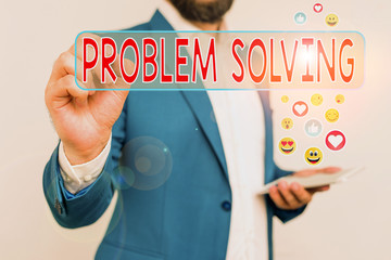Handwriting text writing Problem Solving. Conceptual photo process of finding solutions to...