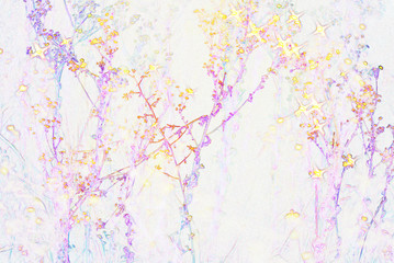 Obraz na płótnie Canvas wildflowers with rays