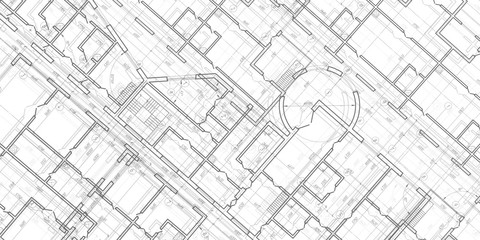 Technical drawing background .Architectural plan,technical project .House plan project .Engineering design .Industrial construction of houses .Vector , illustration.