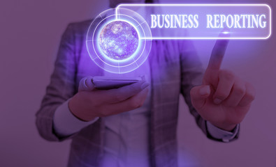 Word writing text Business Reporting. Business photo showcasing a formal written document for a...