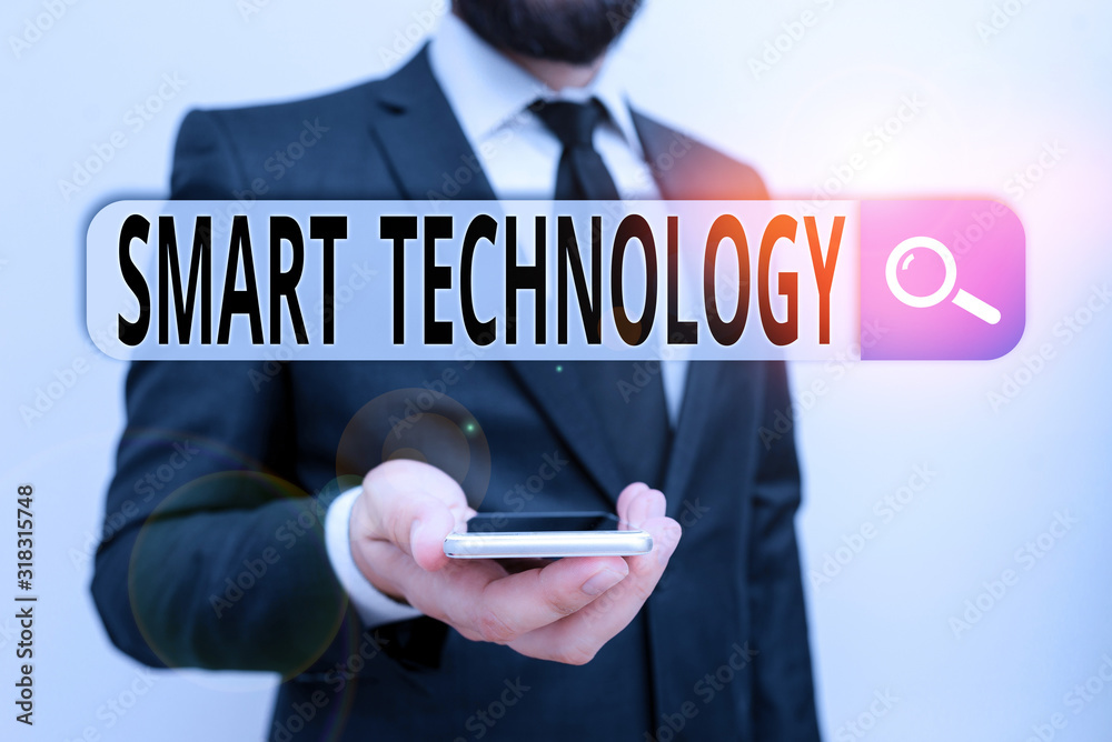 Poster writing note showing smart technology. business concept for used to protect and prevent errors in ha