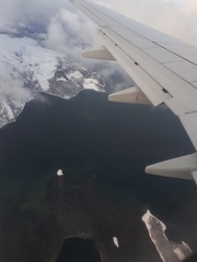 Fototapeta premium wing of an airplane - Bodø 