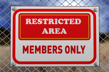 3d restricted area member only