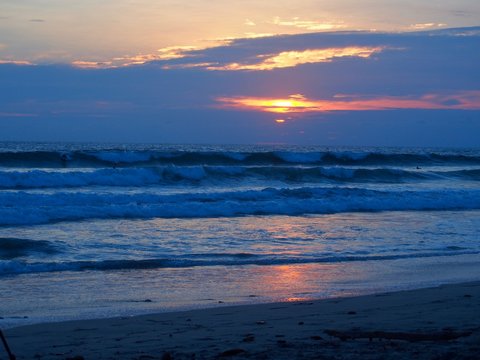 Sunset at the beach 