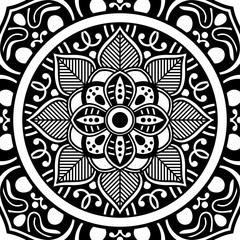 Ethnic Mandala Ornament. Arabic, Pakistan, Moroccan, Turkish, Indian, Spain motifs