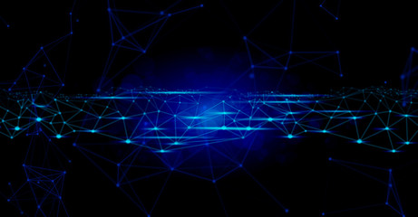 network social online, background 3d illustration rendering, machine deep learning, data cloud storage digital, science neuron, plexus cell brain, futuristic connecting, technology system