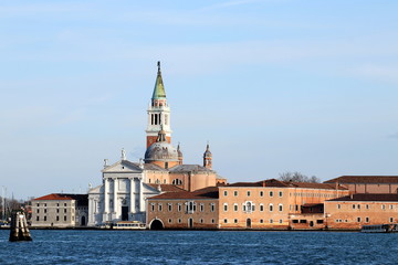 Obraz premium looking towards the church of San Maggiore in Venice.