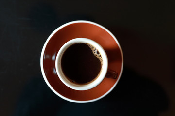 Cup of black coffee