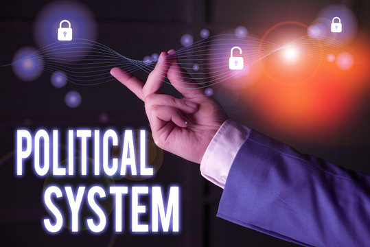 Text Sign Showing Political System. Business Photo Text The Process For Making Official Government Decisions