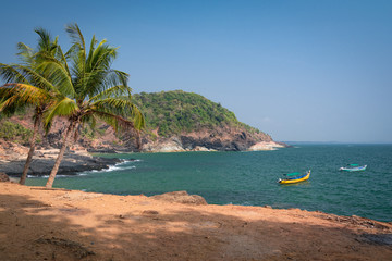 Tropical beach lanscape in India