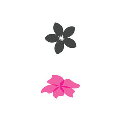 Beauty icon flowers design illustration