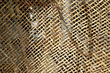 close-up old sieve detail background