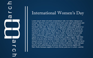 International Women's Day background. Creative Happy Mother's Day design concept celebration for use element poster, cover, banner, flyer, greeting card