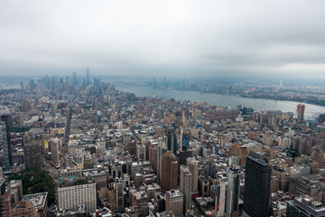 Obraz premium Aerial view of Manhattan skyscrapers