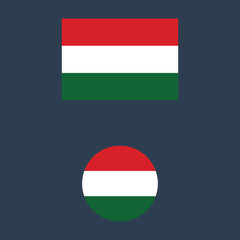 vector illustration of Hungary flag