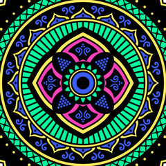 Decorative ethnic ornament isolated on white. Good decoration for the holidays. Perfect for printing, greeting card.