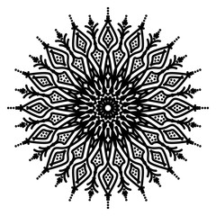 Abstract mandala on white background