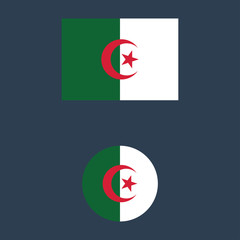 vector illustration of Algeria flag sign symbol