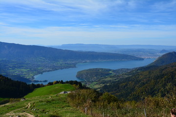 Vue Panoramique Lac d'Annecy La Tournette Haute Savoie