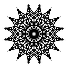 Abstract mandala on white background