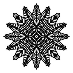 Abstract mandala on white background