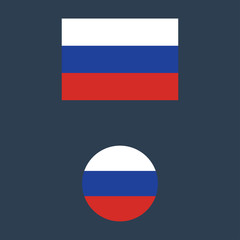 vector illustration of Russia flag sign symbol