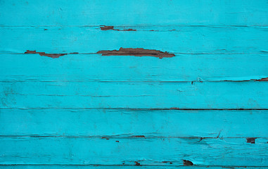 Old blue boards. Vintage blue background from old boards. Wood texture for design.
