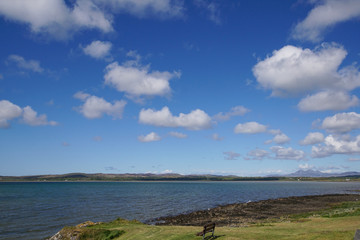 Fototapeta na wymiar View over Loch Indaal from Bowmore on the isle of Islay