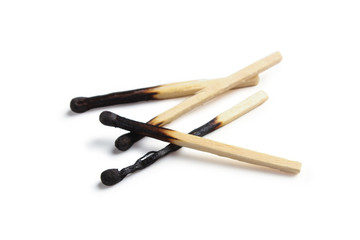 Burned matches