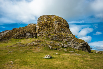 Haytor Rock, in Dartmoor National park, Devon, England, UK.