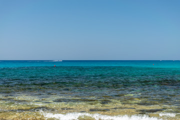 One of the most poplar beaches on the island of Cyprus is Nissi Beach.