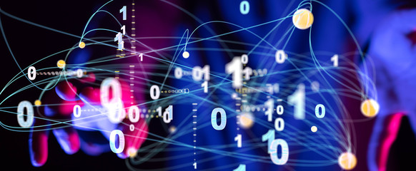 hand open in dark backgroubd