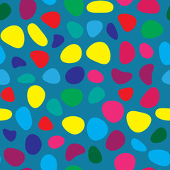 Seamless pattern with rounded organic shapes