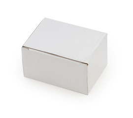 White box isolated on a white background.