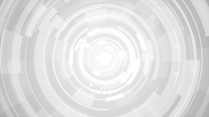 Circle white gray bright technology Hi-tech background. Abstract graphic digital future concept design.