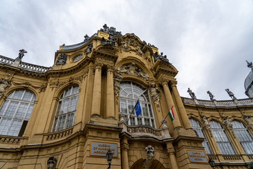 Fototapeta na wymiar Vajdahunyad Castle in Budapest, Hungary.