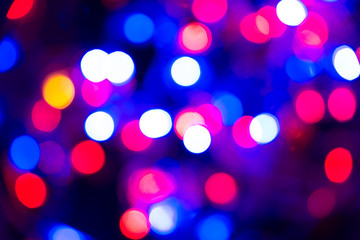 colorful twinkling lights bokeh background color