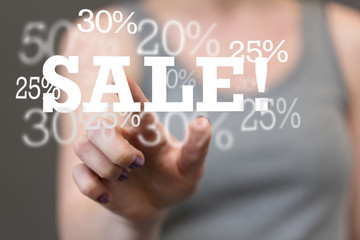 SALE CONCEPT DIGITAL in hand