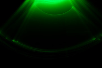 Abstract background with green color light painting
