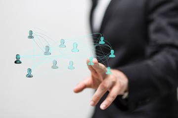 Concept of teamwork and partnership