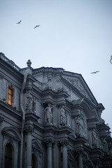 Fototapeta na wymiar Architecture in St. Petersburg, the city and buildings in St. Petersburg