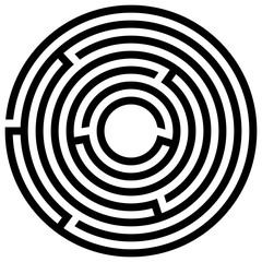 Abstract maze labyrinth with entry and exit