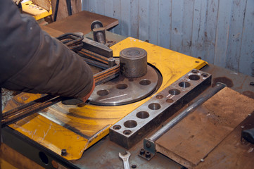 Equipment for monolithic construction. Tthe rebar bend machine