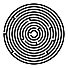 Abstract maze labyrinth with entry and exit