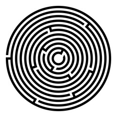 Abstract maze labyrinth with entry and exit