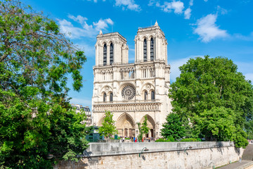 Fototapeta na wymiar Notre-Dame de Paris Cathedral, France