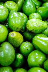 green healthy colorful and shiny advocado fruits in supermarket for diet