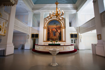 Interior of the Old Church of Helsinki - Finland