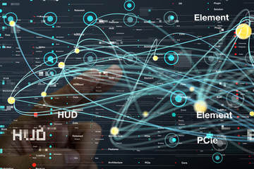 Cloud storage and Computing concept.