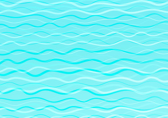 Abstract Design Creativity Background of Blue Waves, Vector